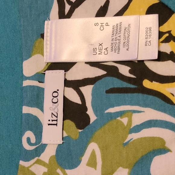 NWT Liz & Co patterned top - Picture 7 of 8